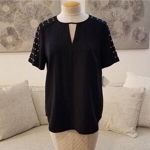 NEW - Halogen Stud Detail Blouse sz Medium